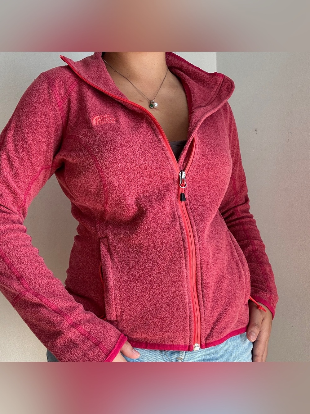 The North Face Rose Pink Fleece Zip Jacket